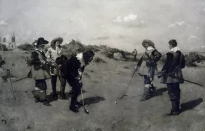 Golfszene 15. und 16. Jahrhundert